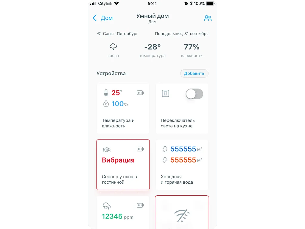 Умный дом: датчики температуры, вибрации и счётчики воды